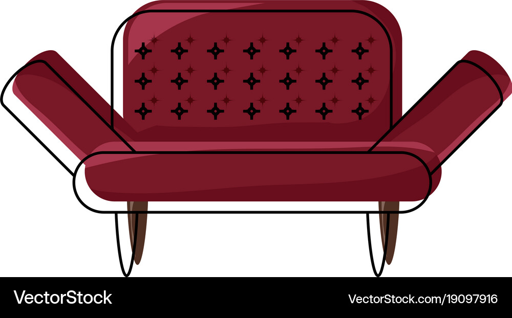 Sofa icon image Royalty Free Vector Image - VectorStock