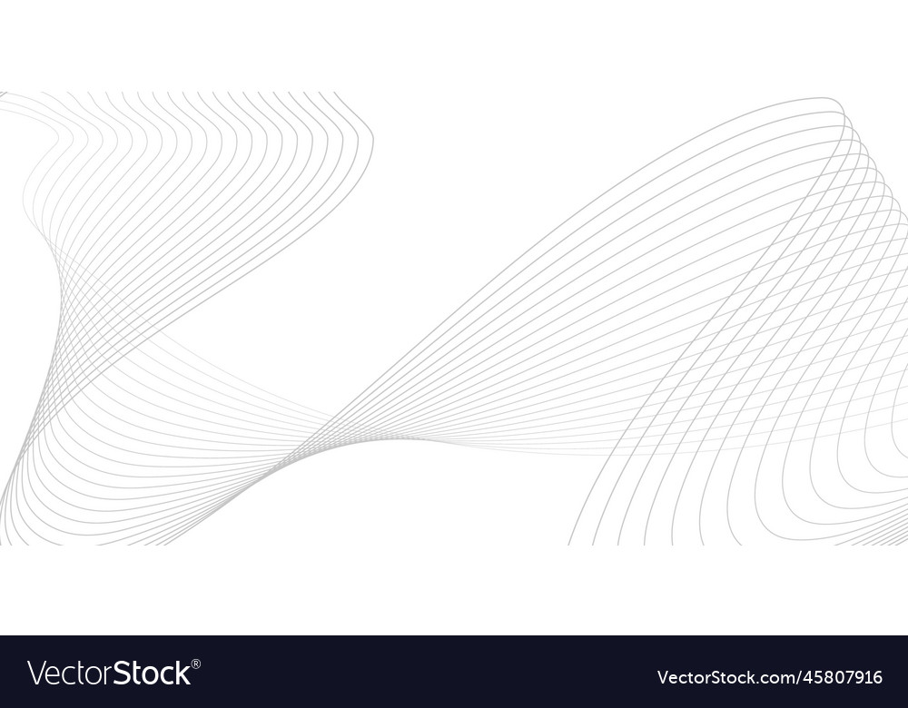 Undulate grey wave swirl Royalty Free Vector Image