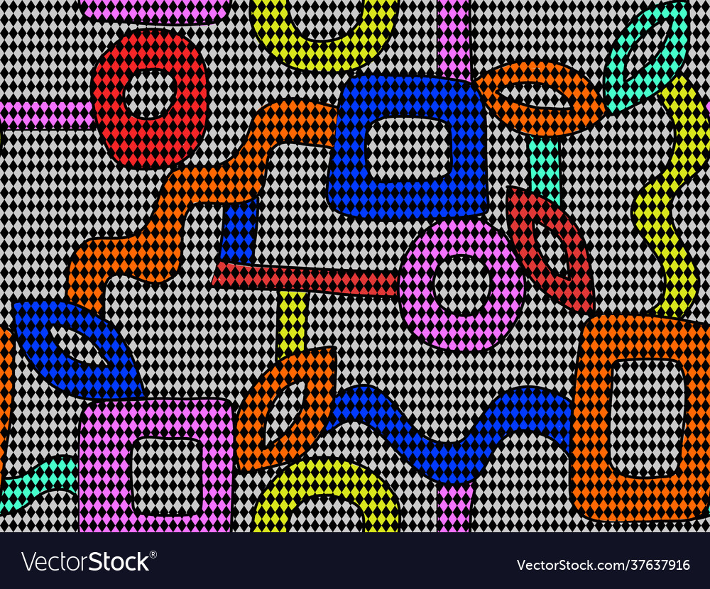 Various shapes in multiple colors