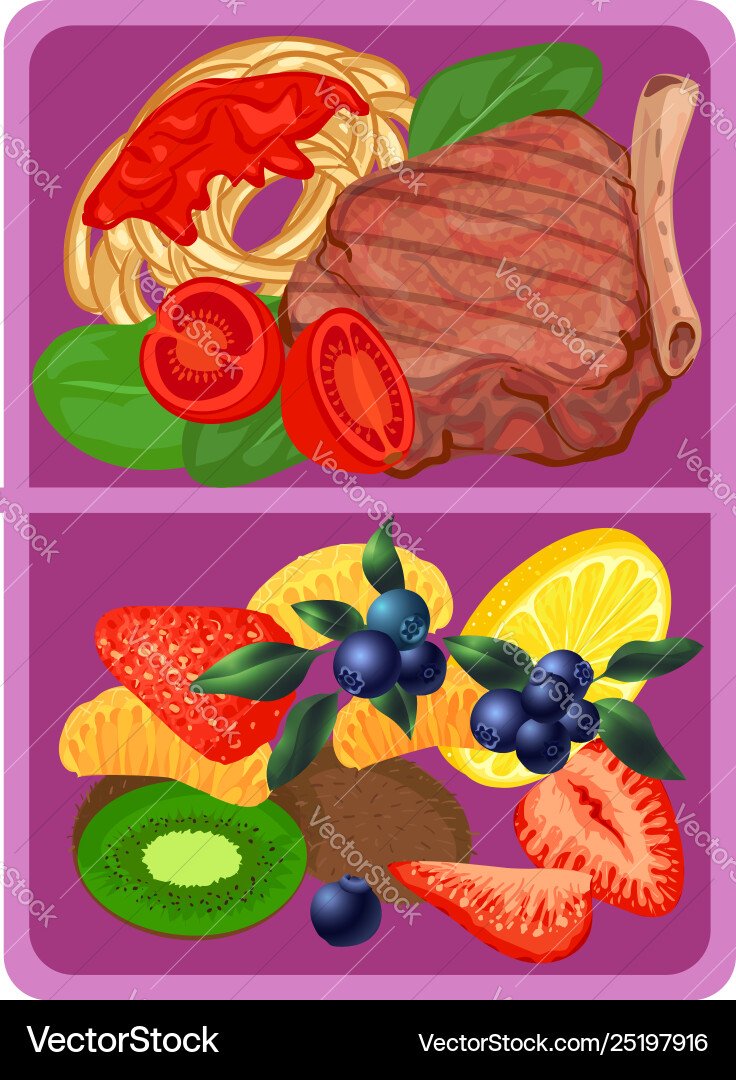 Violet Lunchbox Icon Cartoon Style Royalty Free Vector Image
