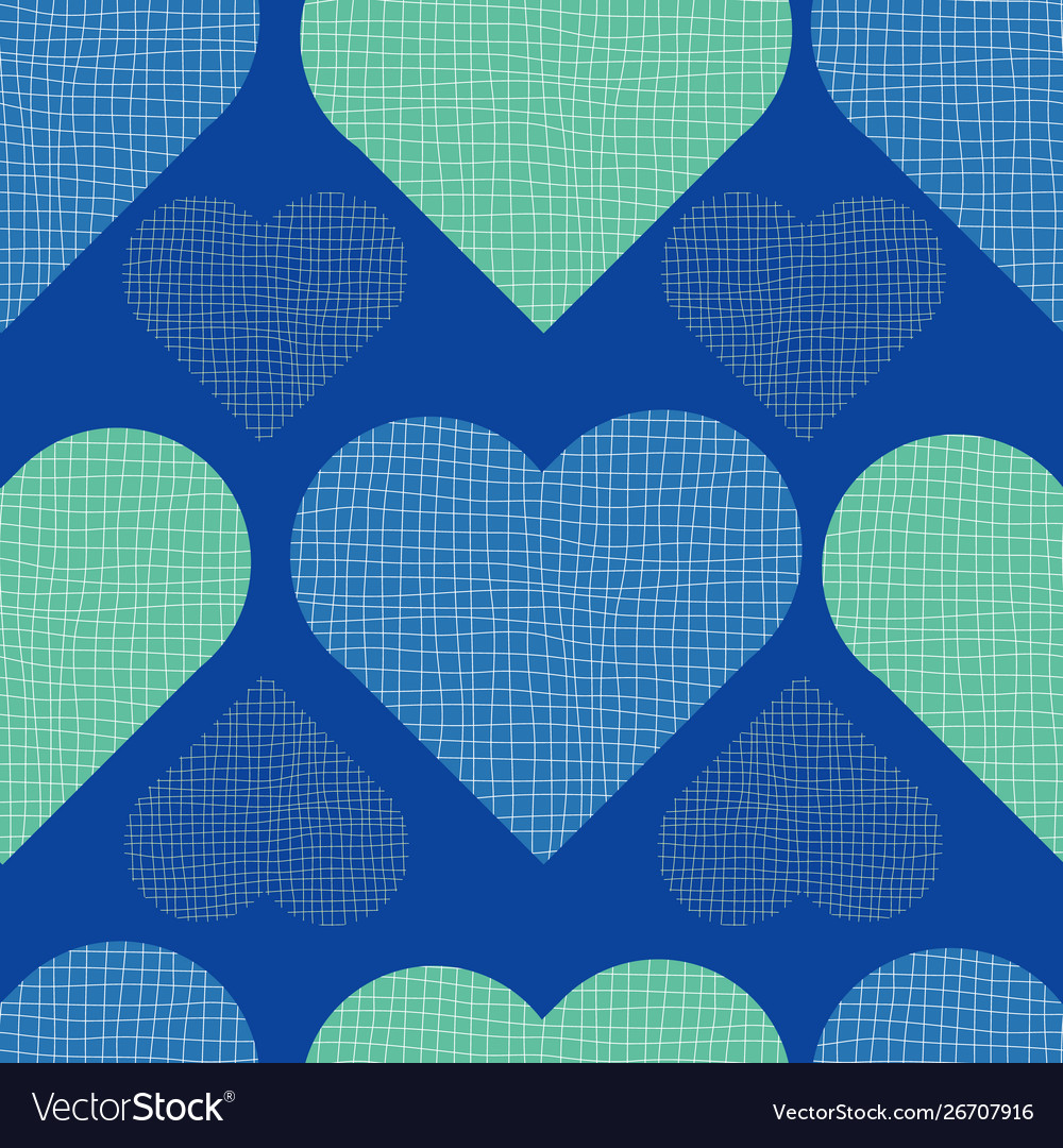 Who has biggest heart print repeat pattern vector image Who has biggest heart print repeat pattern