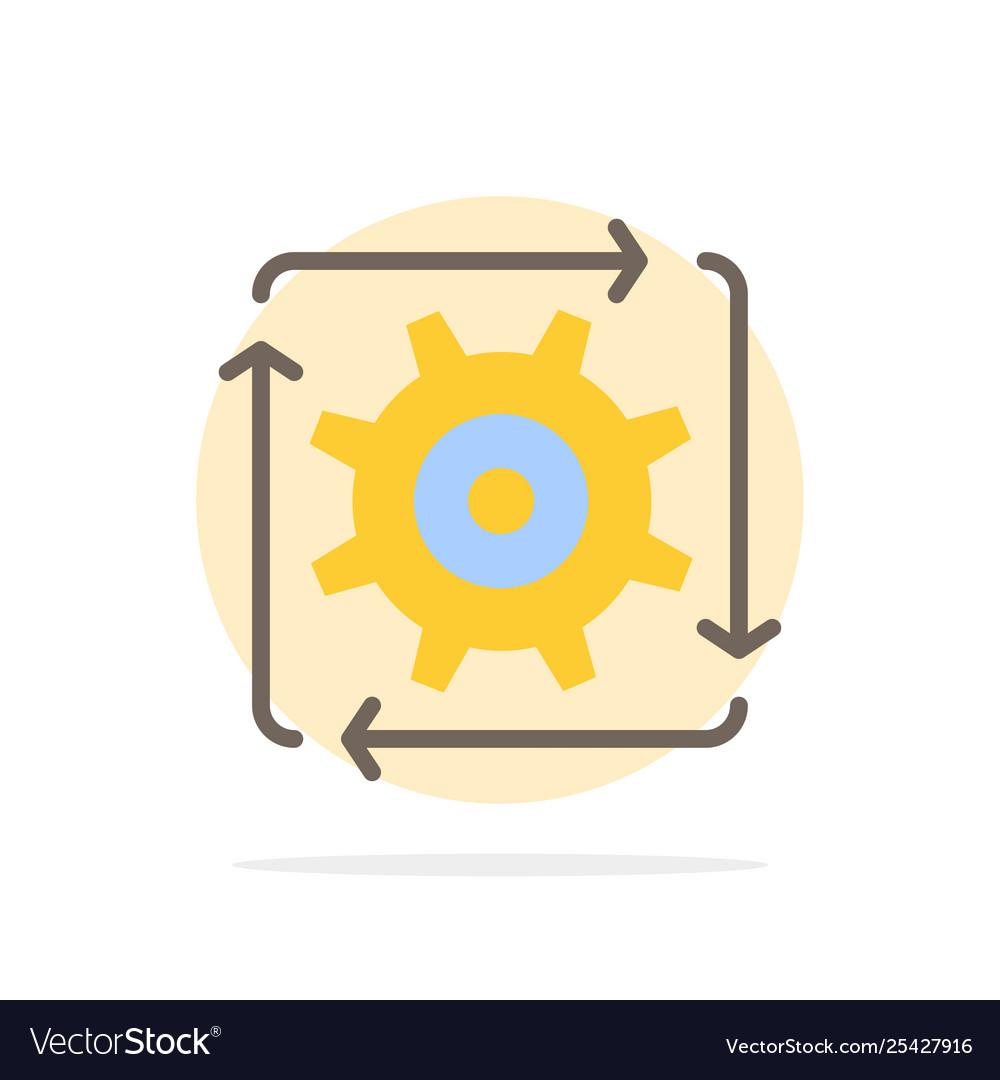 Workflow automation development flow operation vector image Workflow automation development flow operation