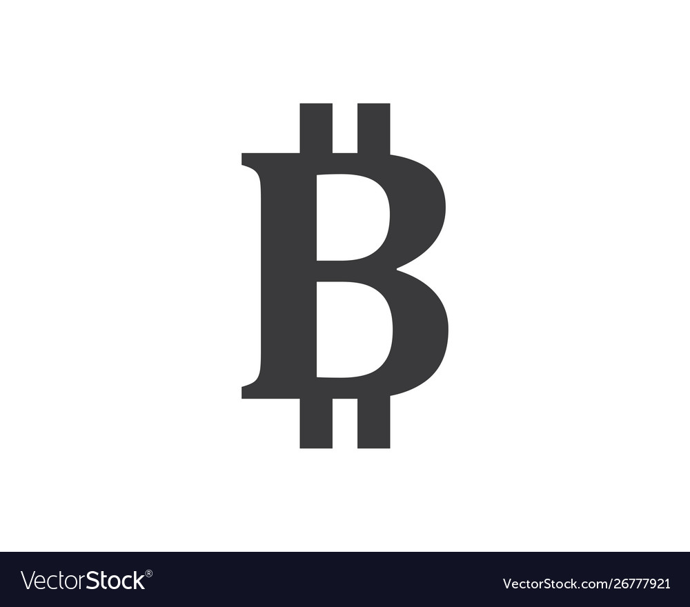 Bit coin logo icon design