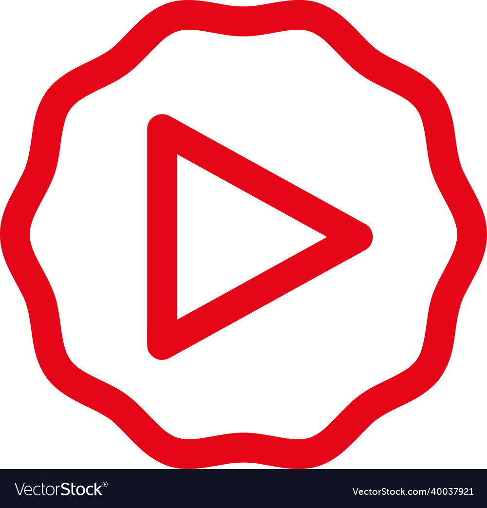 Button video player icon sign design
