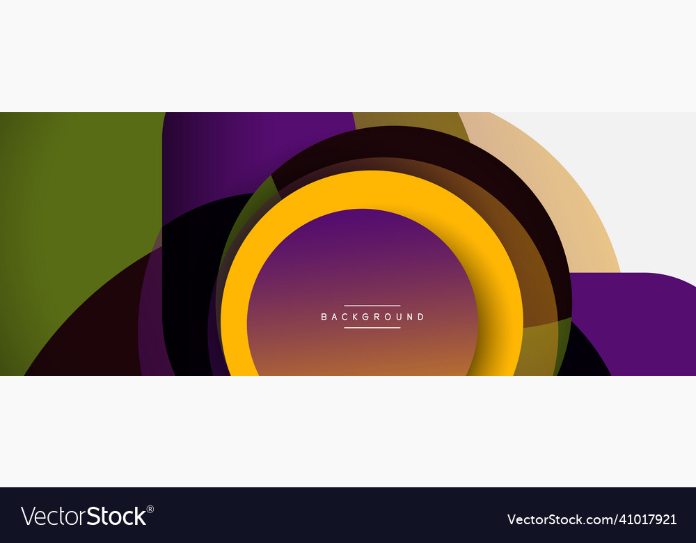 Circle and round shapes abstract background