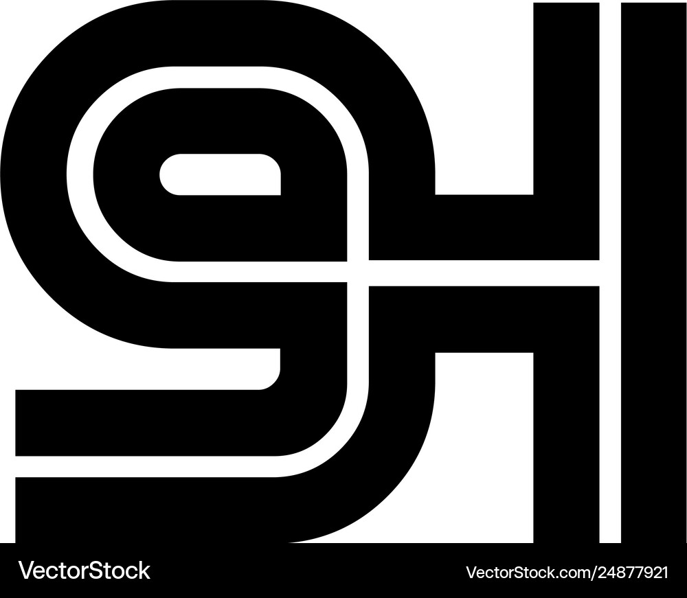 Initial letter creative logo template Royalty Free Vector