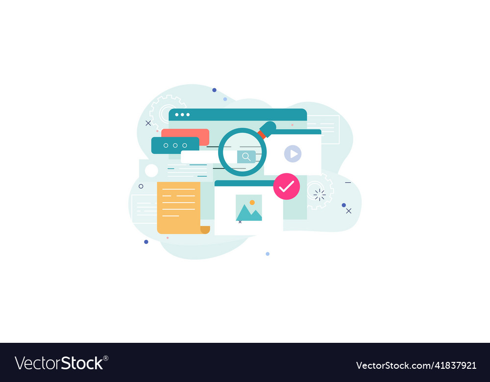 Magnifying glass with file searching