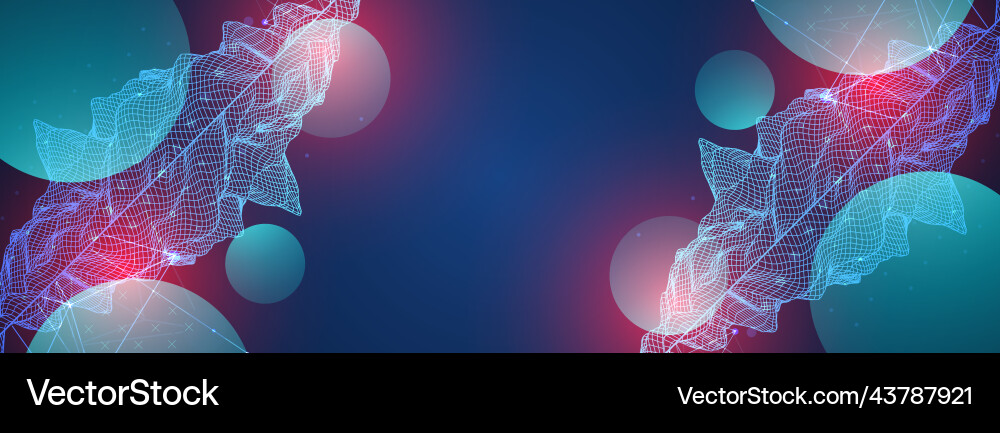 Modern science or technology art elements trendy Vector Image