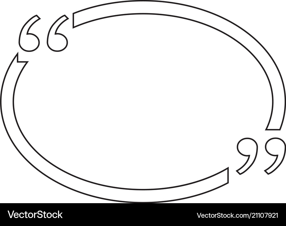 Quote bubble blank Royalty Free Vector Image - VectorStock