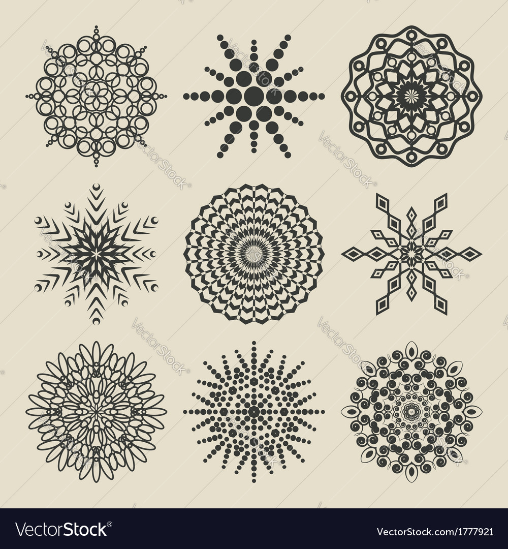 Set of circular patterns