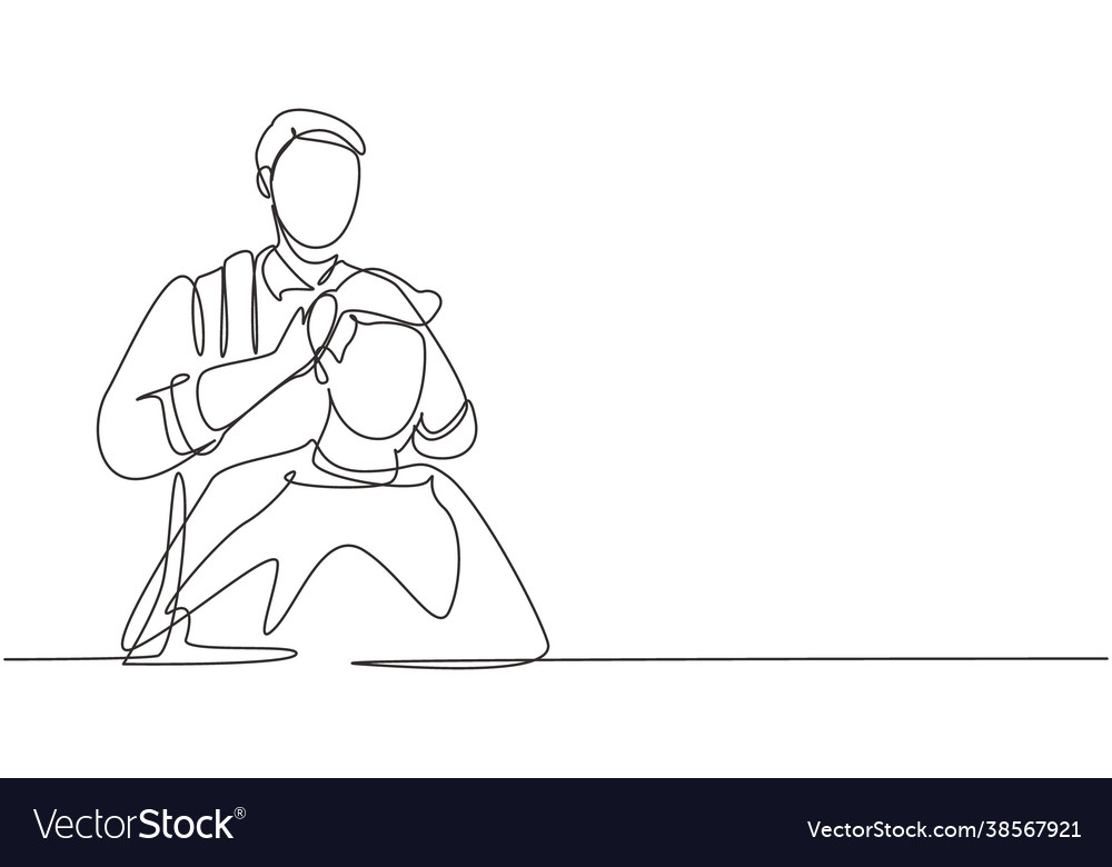 Single continuous line drawing attractive classy vector image Single continuous line drawing attractive classy