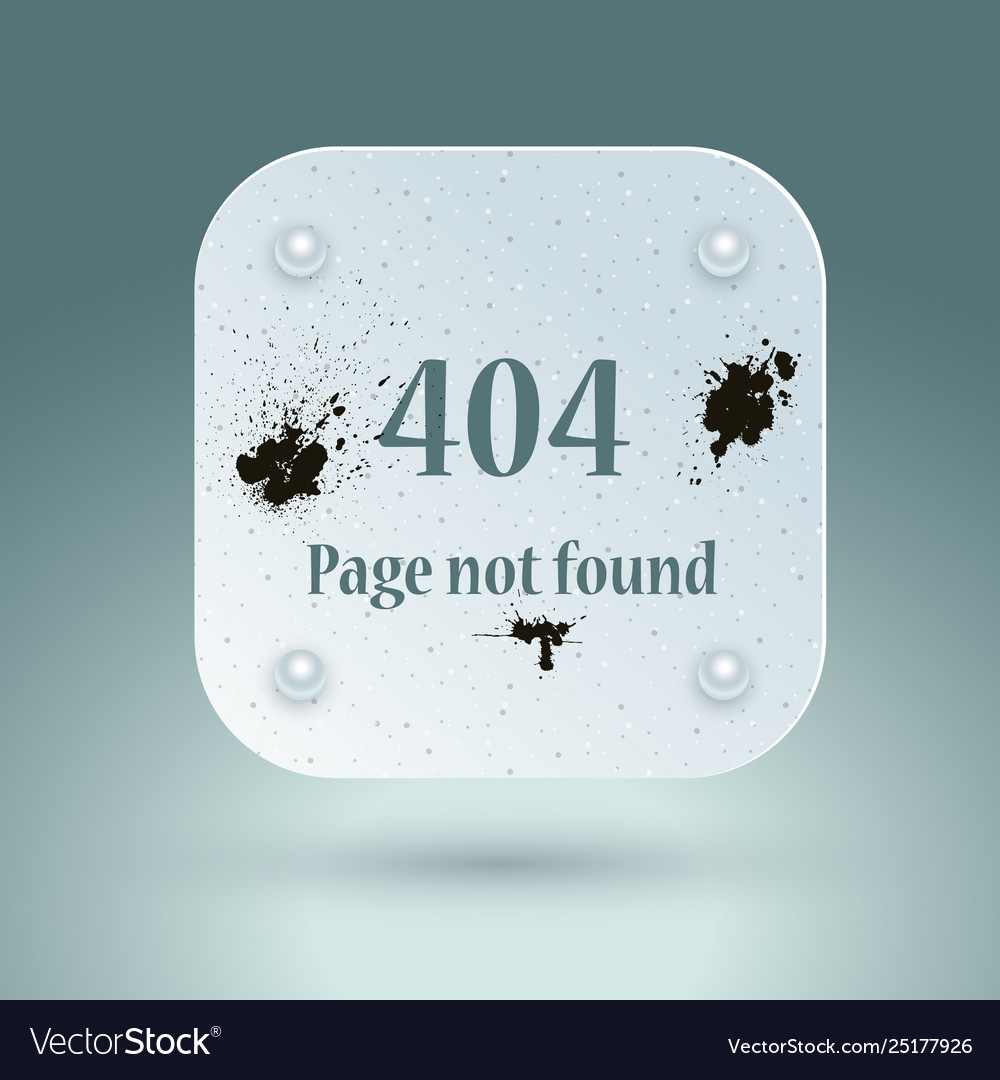 404 page concept for web-design user interfaces vector image 404 page concept for web-design user interfaces