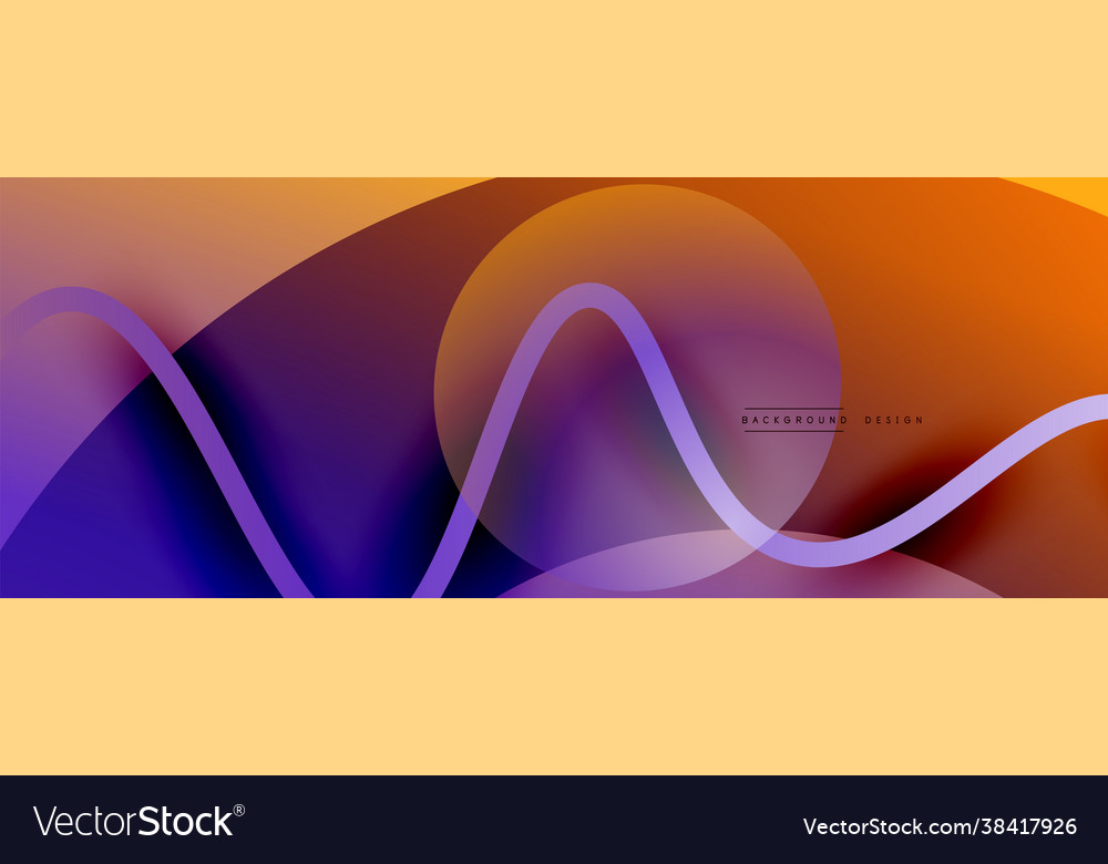 Abstract gradient background with wave line vector image Abstract gradient background with wave line