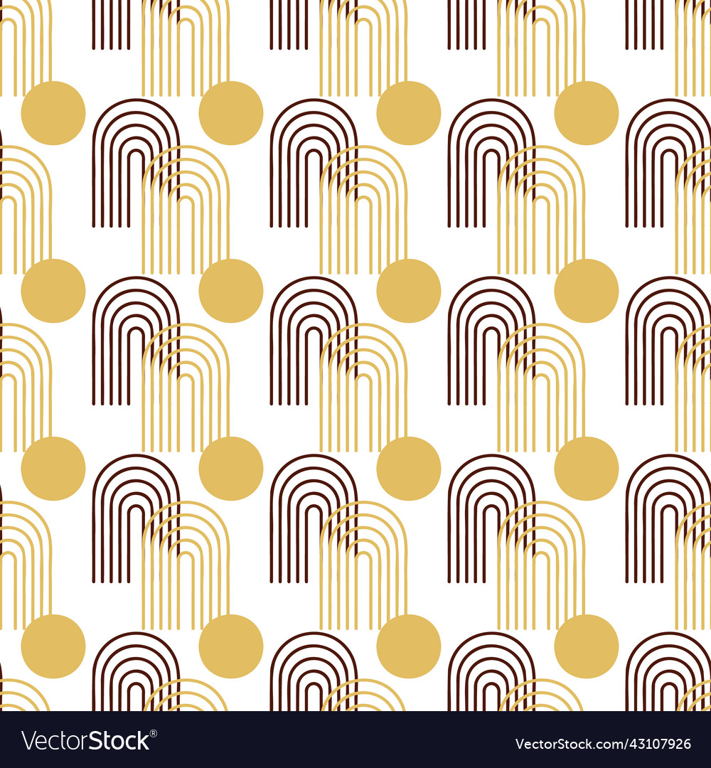 Abstract pattern of geometric shapes circle stripe