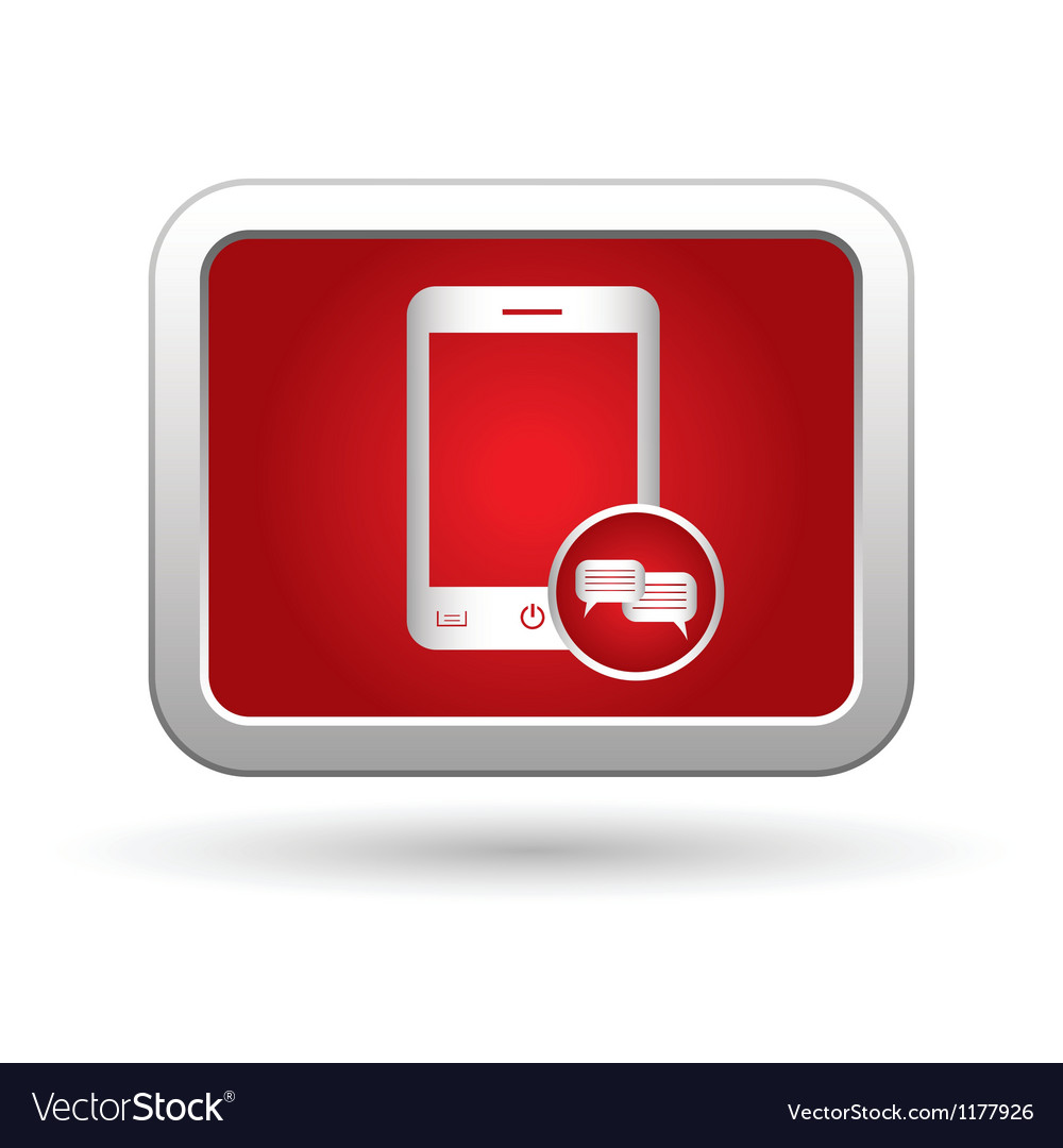 Chat Icon - Phone with Message Button