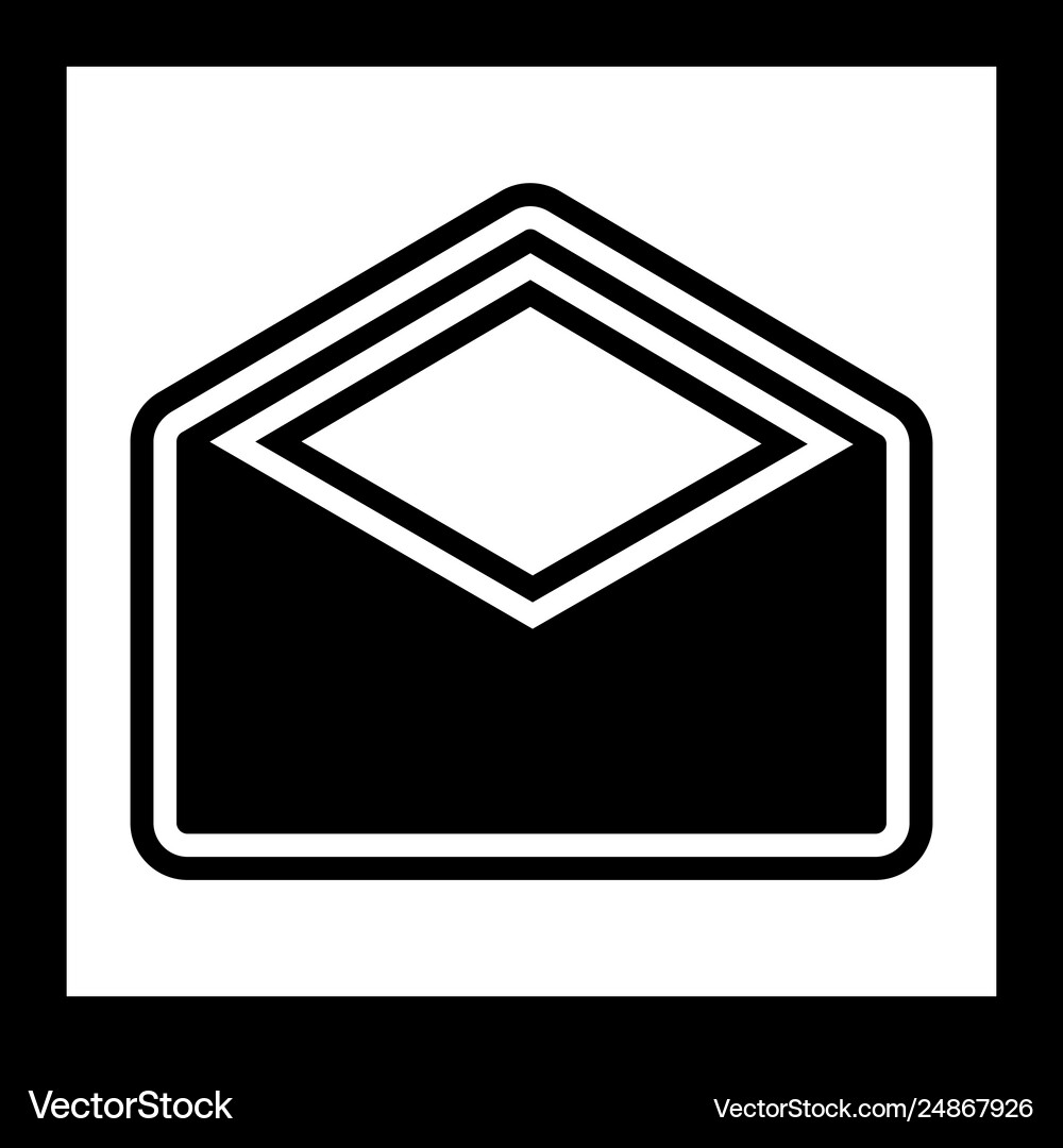 Envelope icon design Royalty Free Vector Image