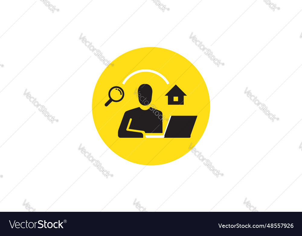 House selection and search project real vector image House selection and search project real