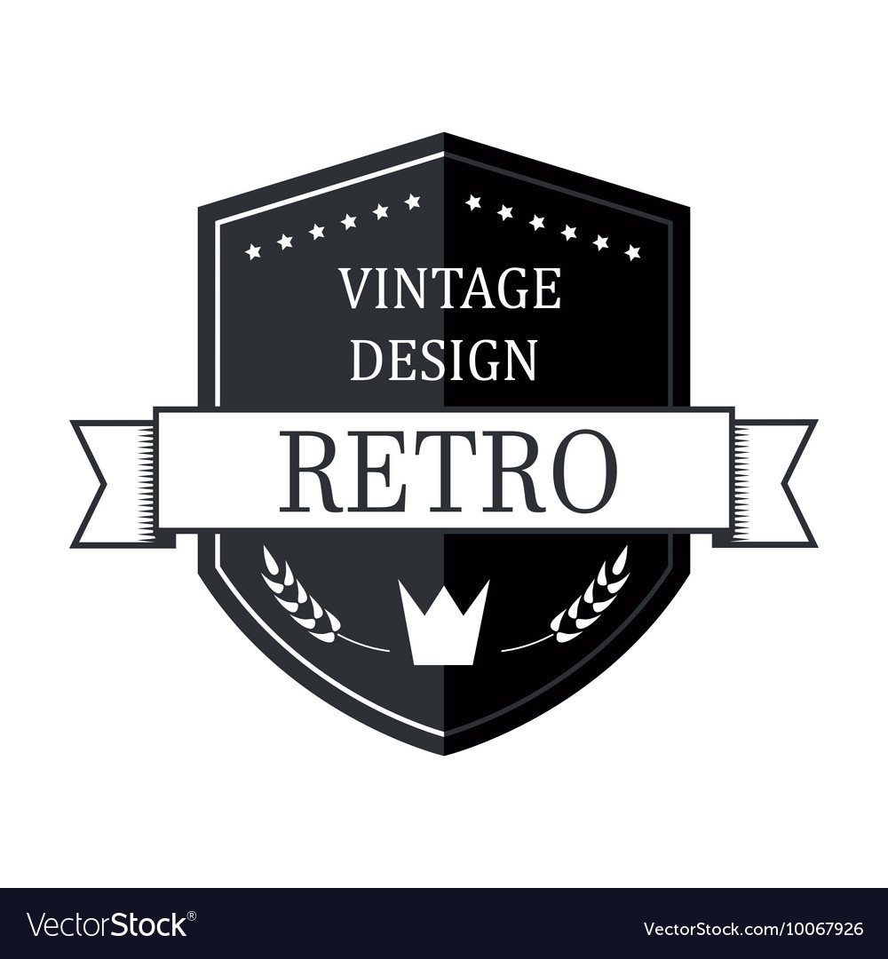 Retro Vintage Logo Template Royalty Free Vector Image