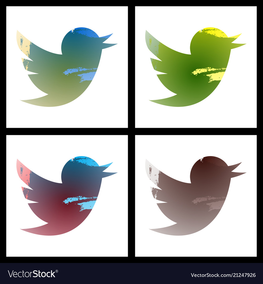 Set of social networking icons web design flat Vector Image Set of social networking icons web design flat