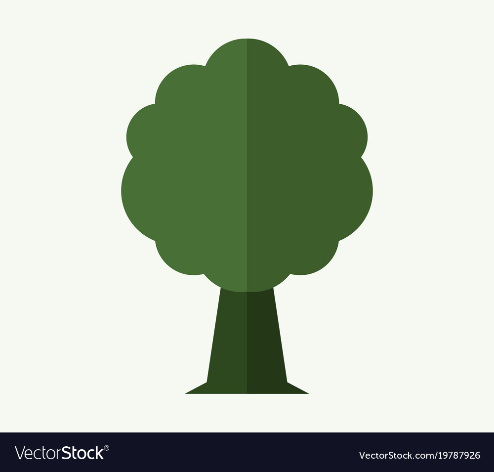 Tree icon on white background