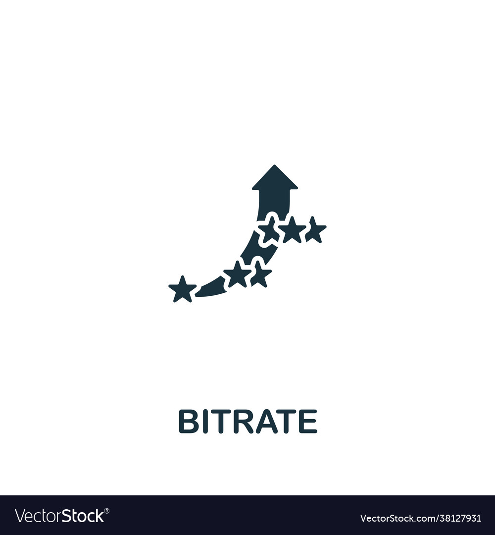 Bitrate icon from streaming collection simple