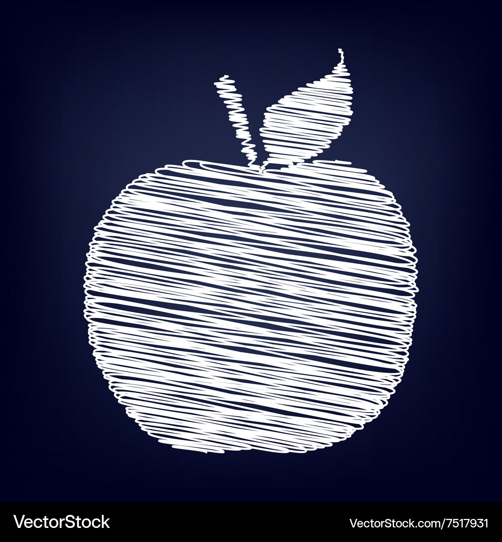 Icon with chalk effect Royalty Free Vector Image