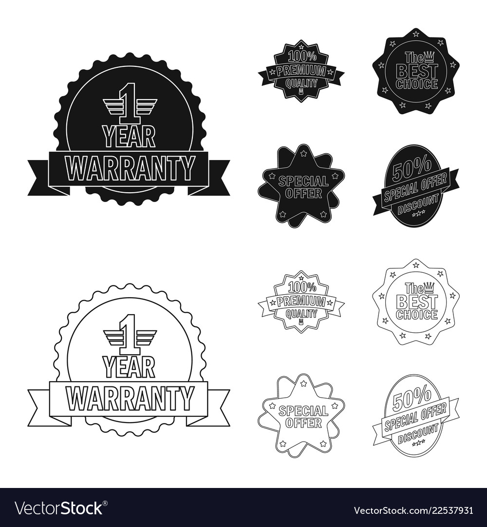 Isolated object of emblem and badge symbol vector image Isolated object of emblem and badge symbol