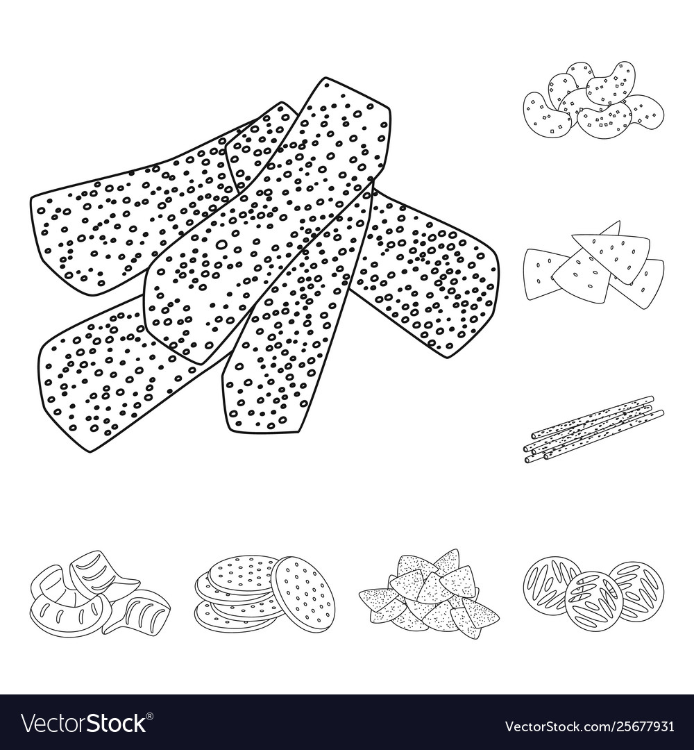Isolated object product and menu icon vector image Isolated object product and menu icon