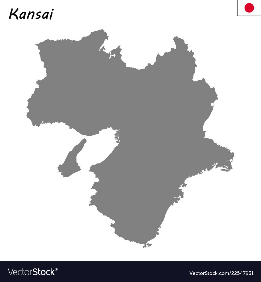 Map of Kansai, Japan