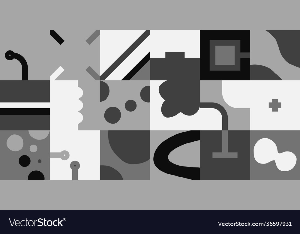 Monochrome abstract pattern design