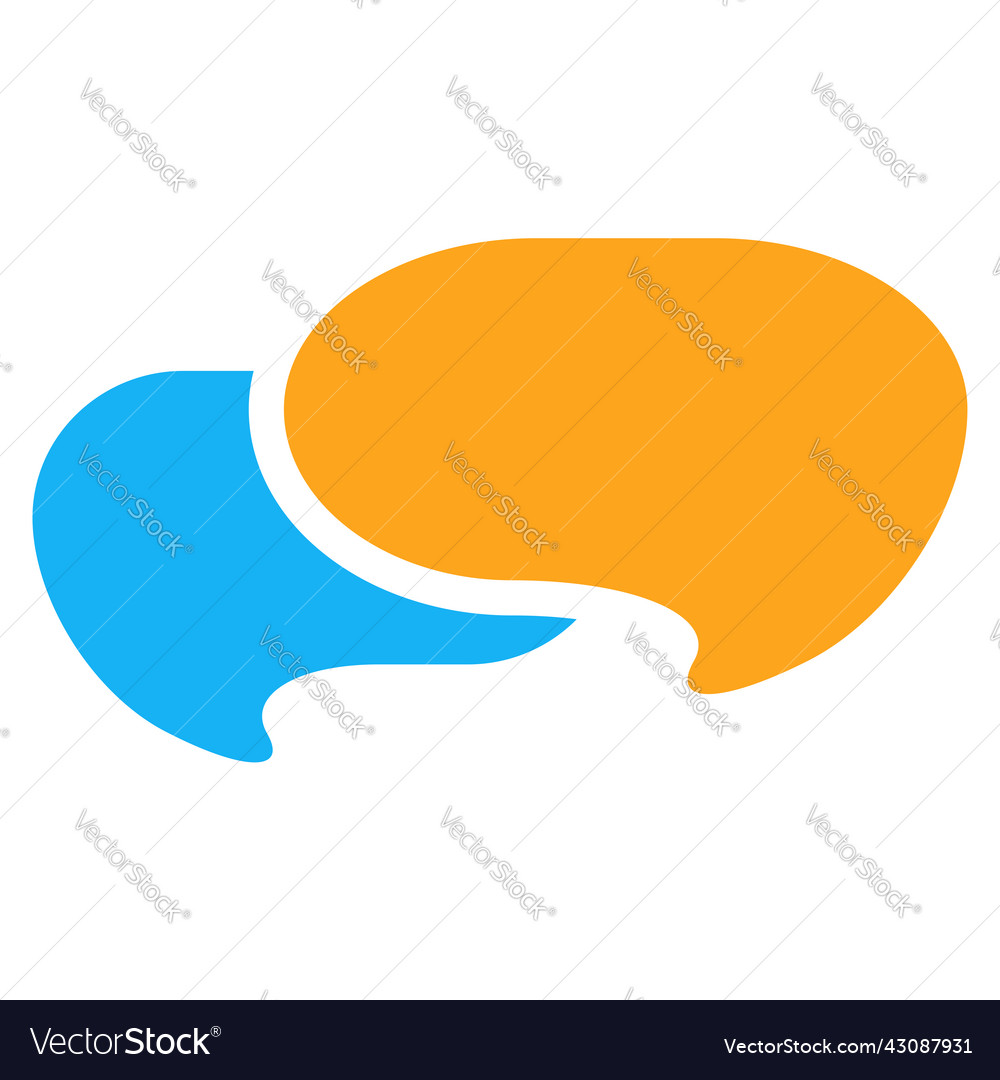 Speech talk bubble suitable for communication Vector Image Speech talk bubble suitable for communication
