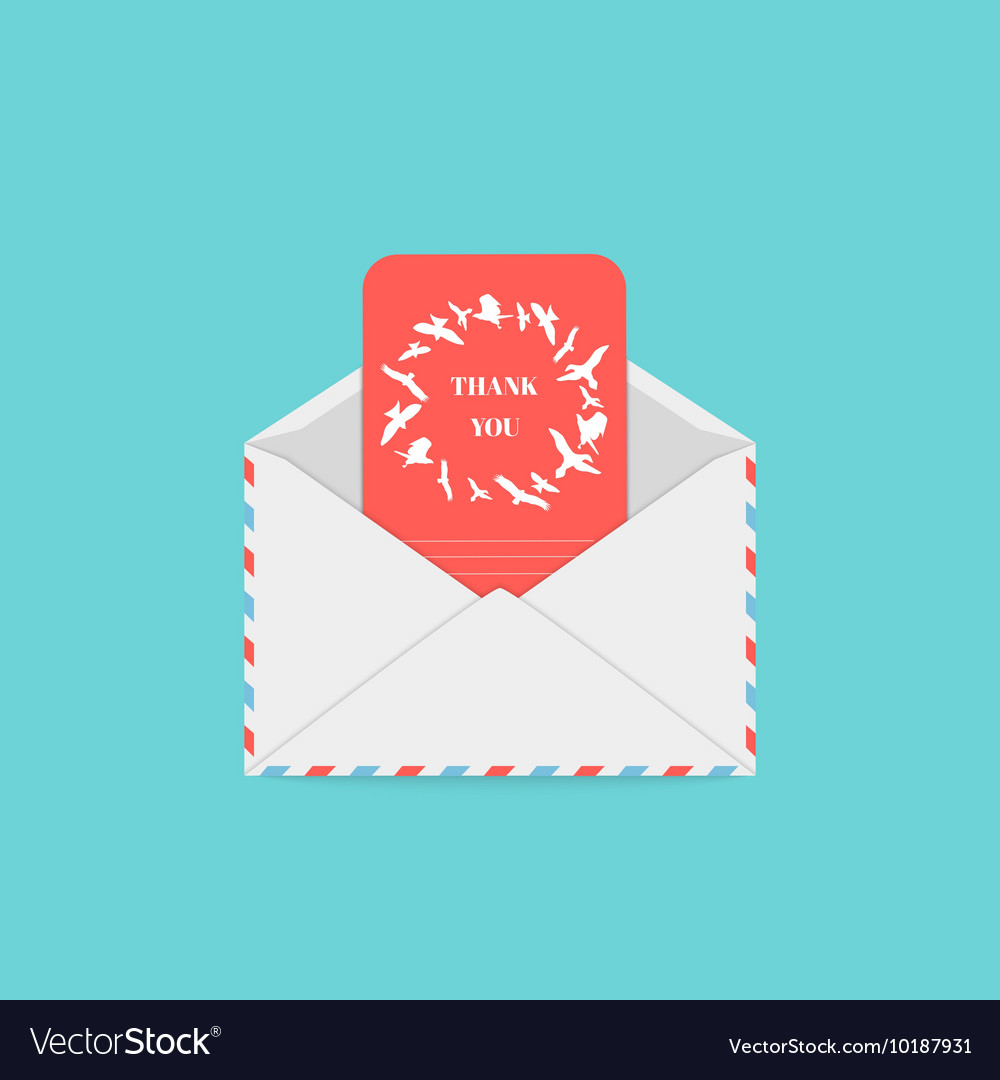 thank you card in an envelope free personal thank you cards