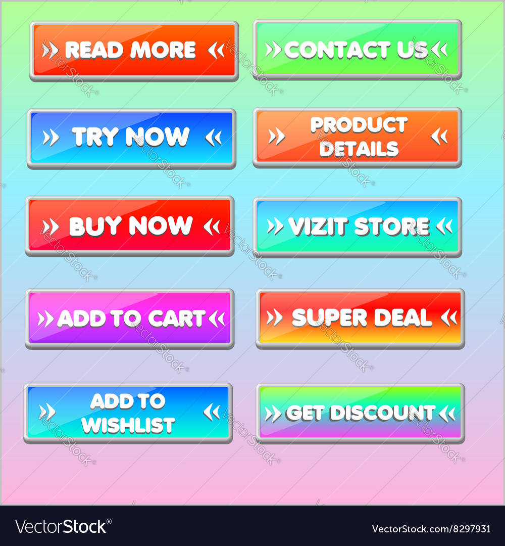 Web buttons set