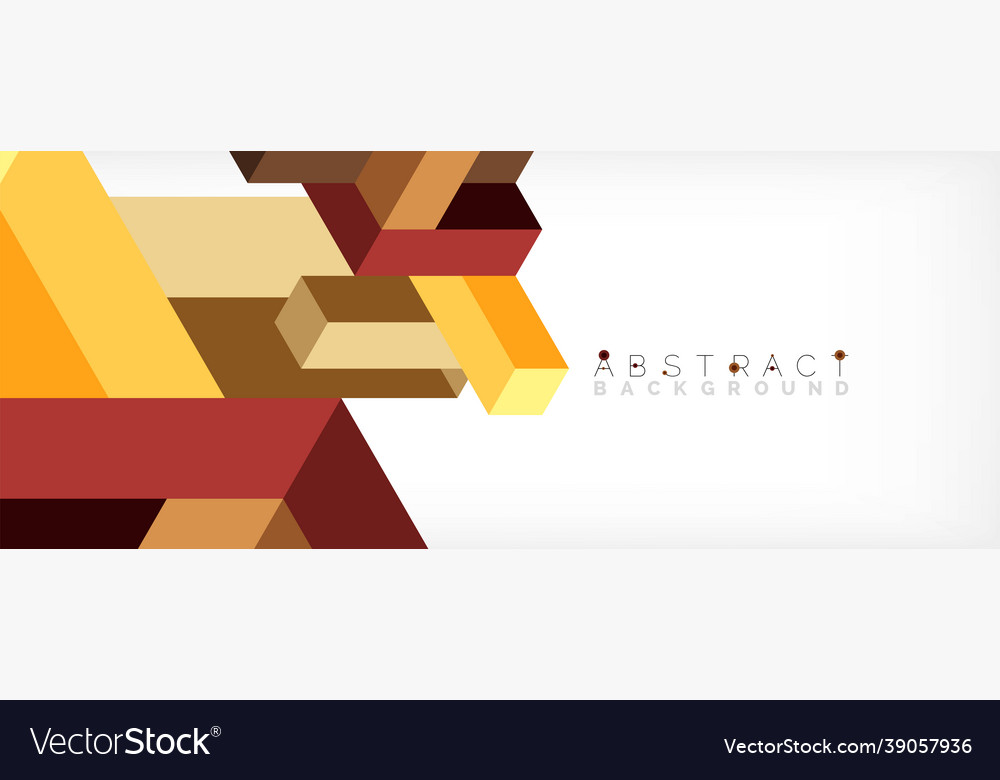 Abstract background 3d cubes cubic elements vector image Abstract background 3d cubes cubic elements