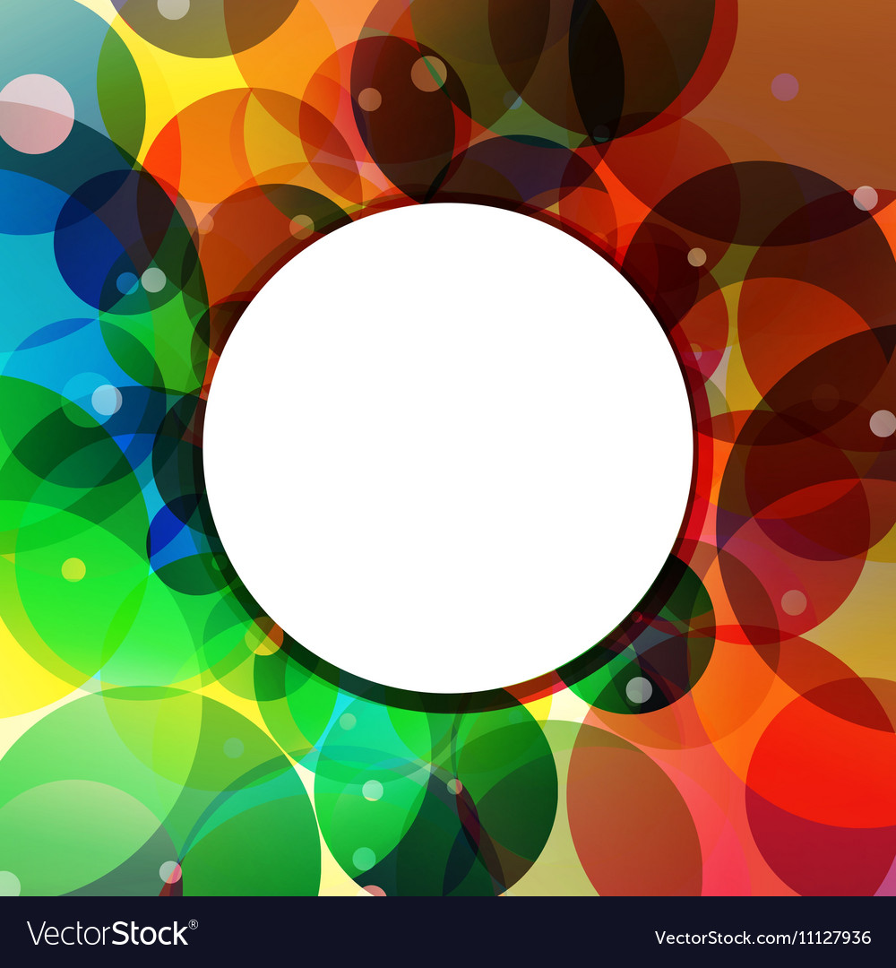 Background circle rainbow jungle