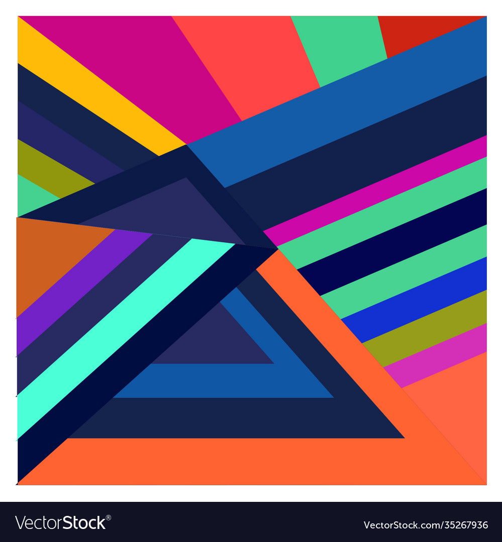 Colorful geometric and curve background pattern Vector Image Colorful geometric and curve background pattern