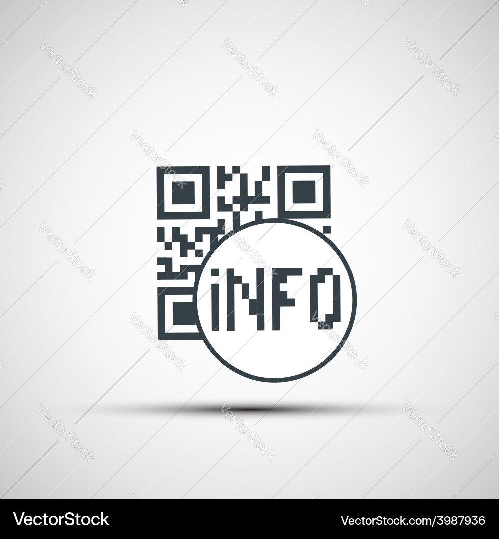 Icons qr code Royalty Free Vector Image - VectorStock