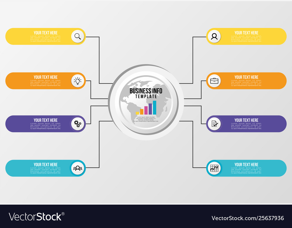 Infographic design template with options steps
