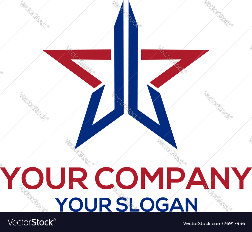 Jj star logo design