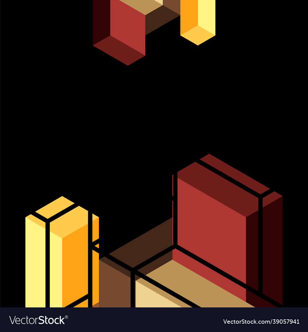 Abstract background 3d cubes cubic elements vector image Abstract background 3d cubes cubic elements