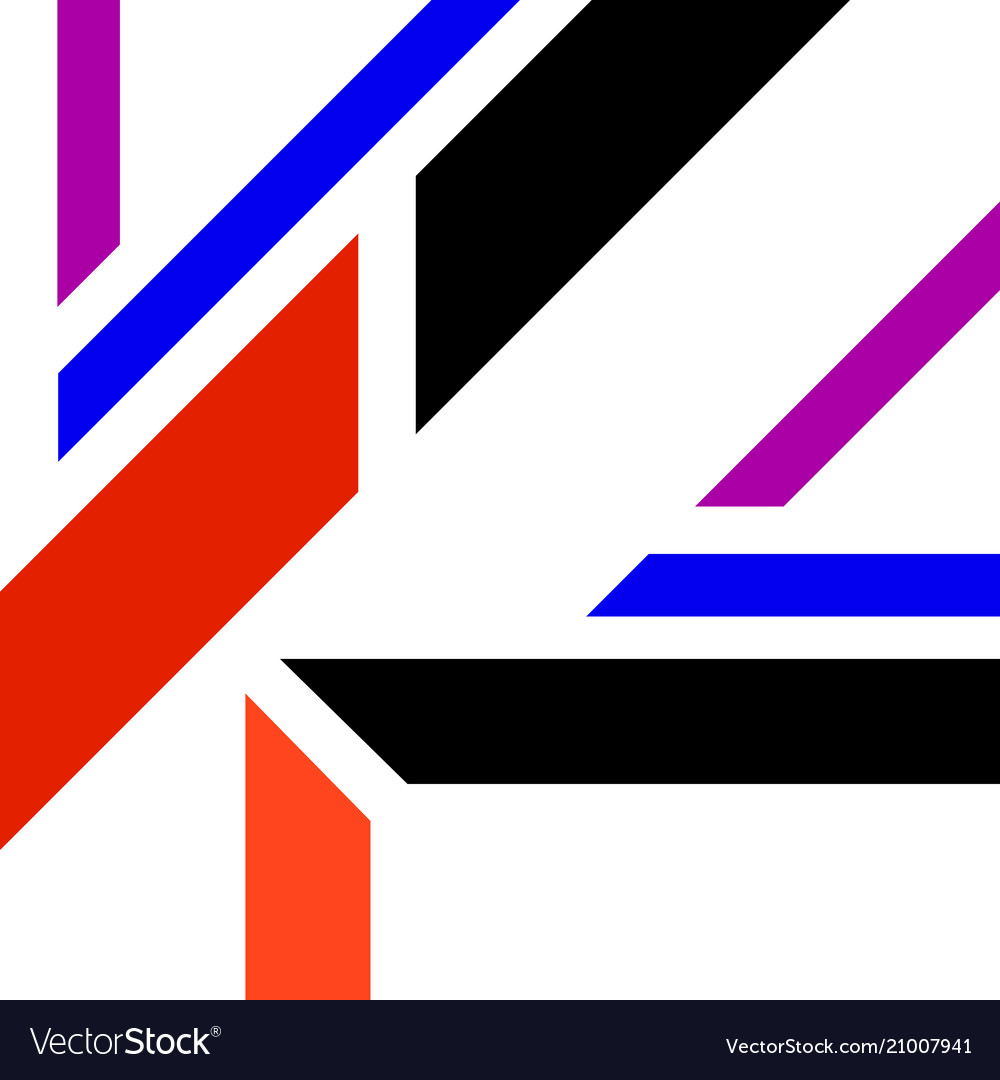Abstract background with colorful geometric lines Vector Image Abstract background with colorful geometric lines