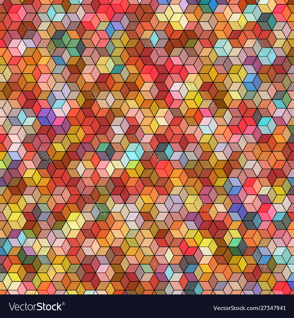 Abstract background with colorful hex polygons vector image Abstract background with colorful hex polygons