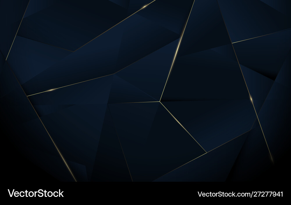 Abstract polygonal pattern luxury background Vector Image