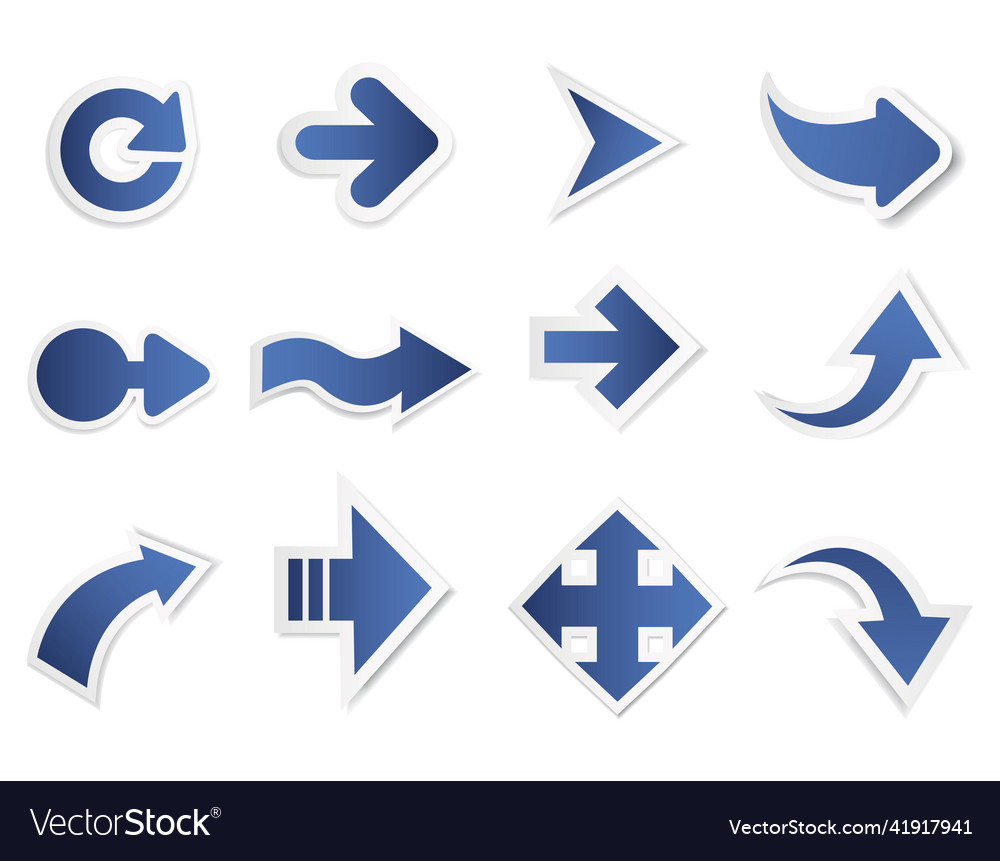 Different shapes arrow