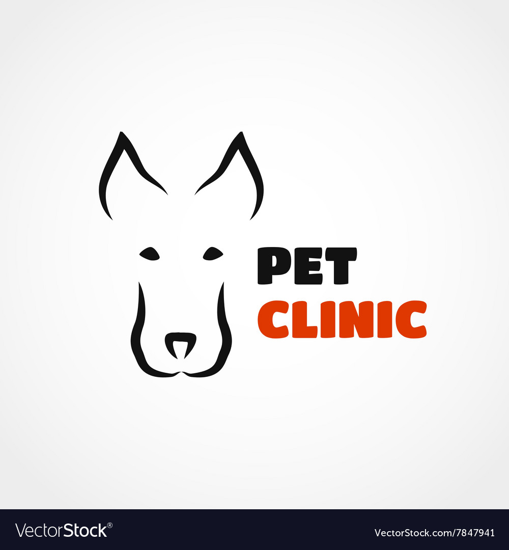 Dog silhouette logo