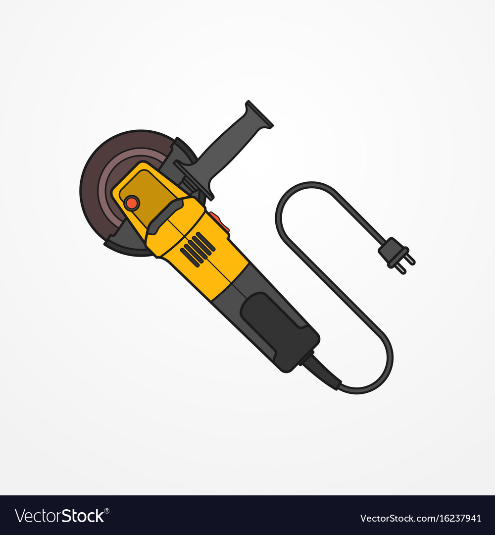 Electric angle grinder image Royalty Free Vector Image