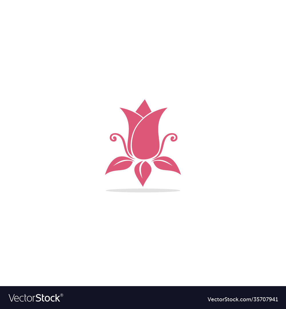 Flower nature bloom logo Royalty Free Vector Image