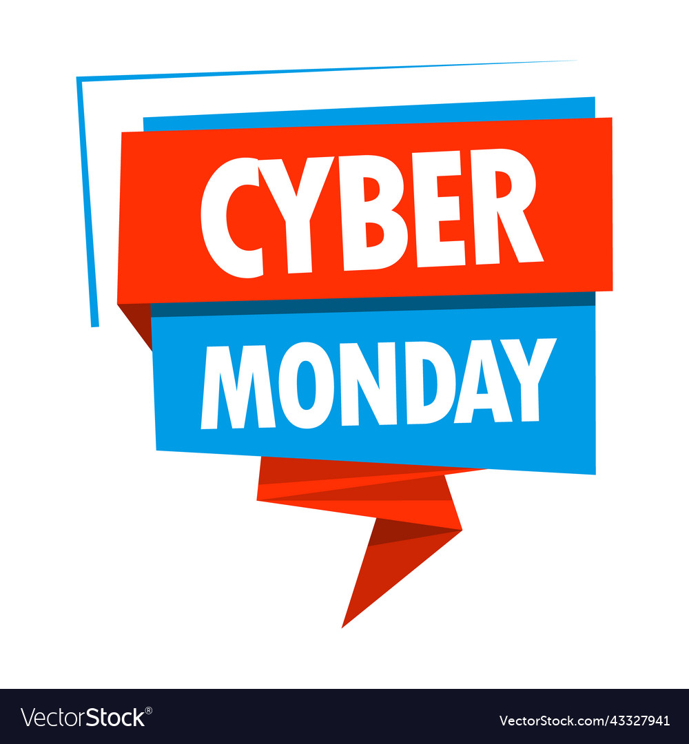 Label cyber monday Royalty Free Vector Image VectorStock