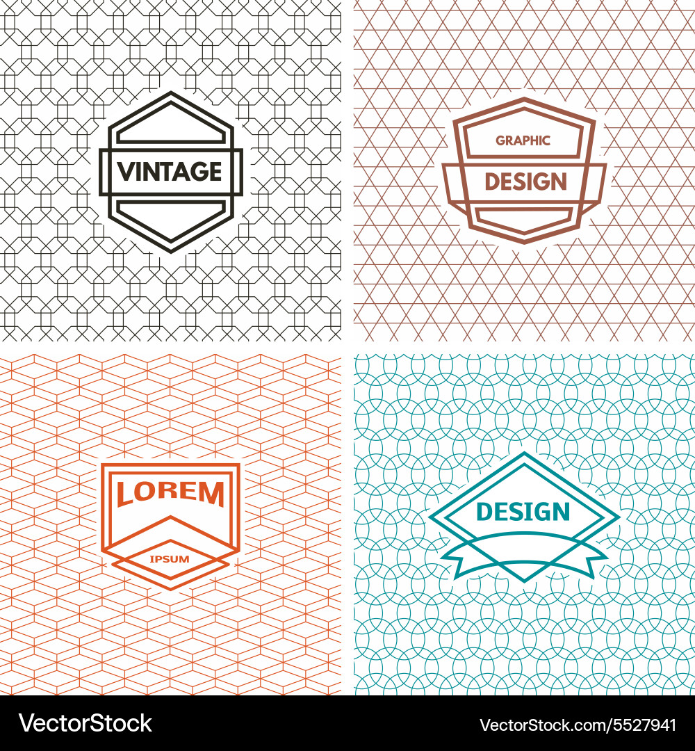Monogram template Royalty Free Vector Image - VectorStock