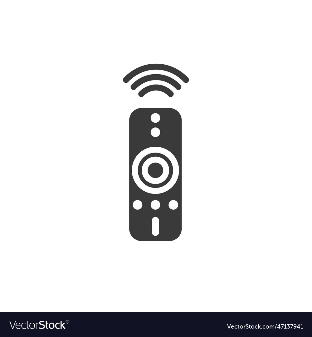 Remote control icon filled control icon Royalty Free Vector